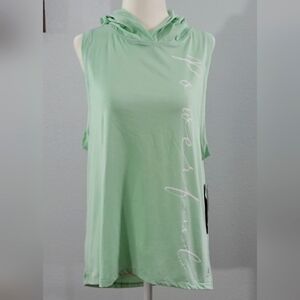Cali Sport Powerful Top/ size Medium light green.. None sleeve/ hoddie.